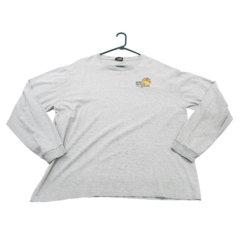 Vintage NCAA GEAR FOR SPORTS MENS XL 2004 FINAL FOUR GRAY BASKETBALL BIG COTTON